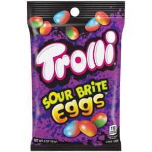 Trolli Sour Brite Eggs 4oz Peg Bag 12ct